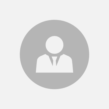 İş adamı Avatar profil ikon vektörü. İş adamı sembolü