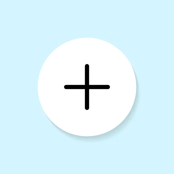 Añadir Vector Icono Botón Adjuntar Concepto Símbolo Contenido — Archivo Imágenes Vectoriales