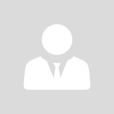 Öntanımlı iş adamı avatar simge vektörü. Sosyal medya kullanıcısı fotoğraf konsepti