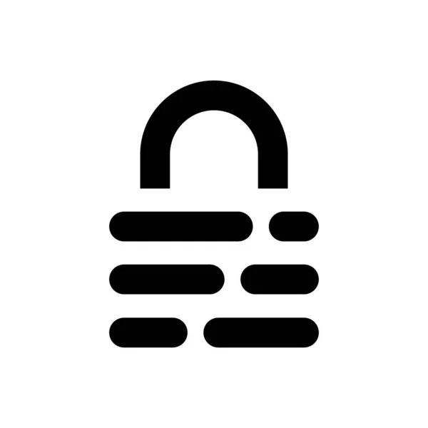 Vecteur Icône Ligne Cadenas Whatsapp Crypté Concept Symbole Chat — Image vectorielle