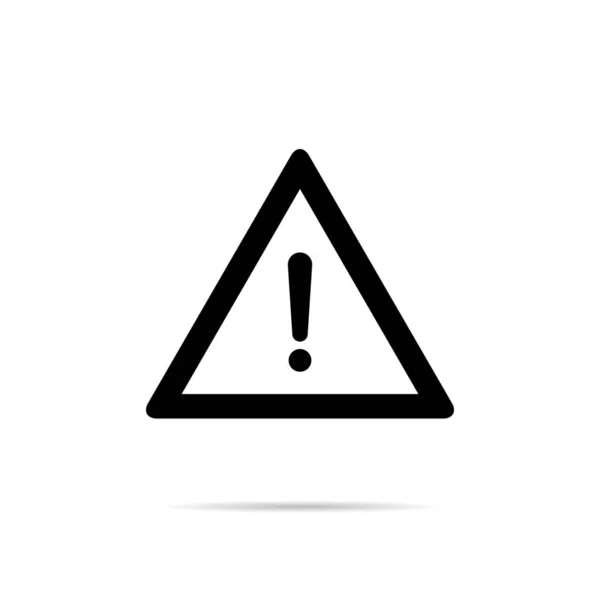 Advertencia Signo Exclamación Vector Icono Aislado Línea Del Triángulo — Vector de stock