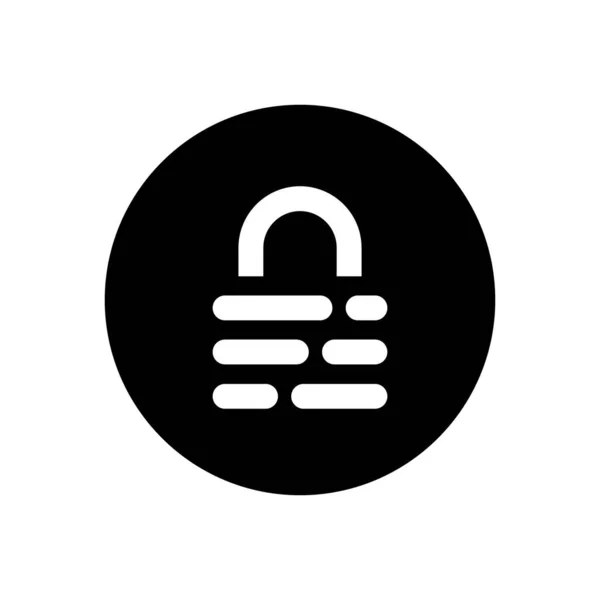 Vektor Ikony Šifrovacího Chatu Symbol Čáry Zámku Pro Prvky Sociálních — Stockový vektor