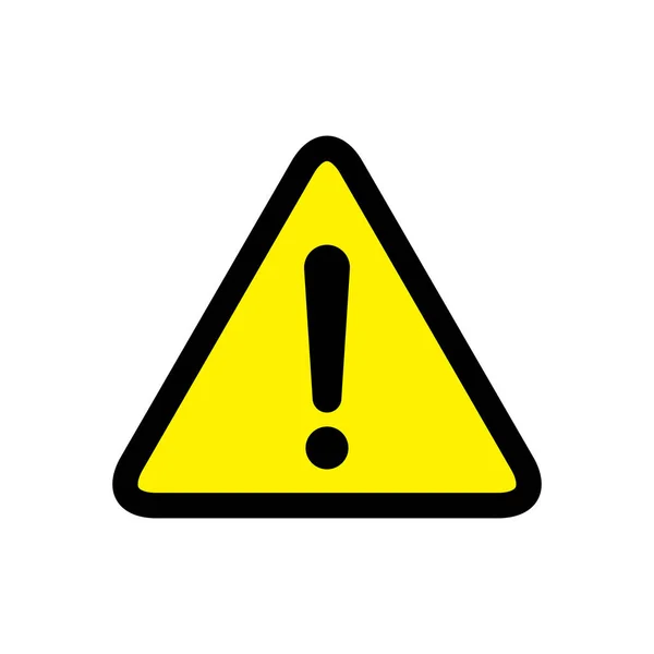 Advertencia Peligro Signo Exclamación Vector Icono Estilo Triángulo — Vector de stock