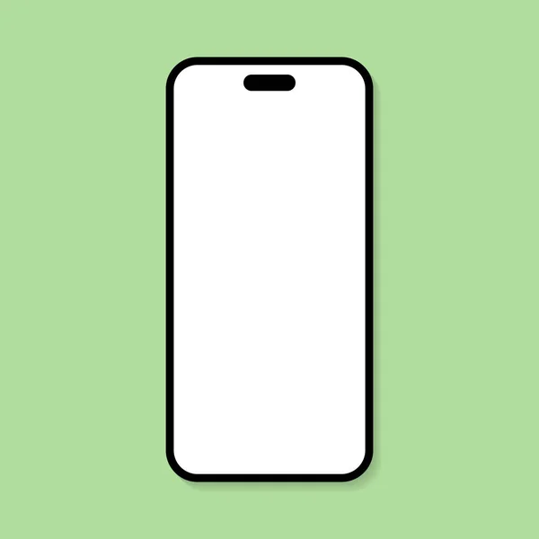 Smartphone Vector Icono Pantalla Para Maqueta Concepto Pantalla Blanco Del — Vector de stock