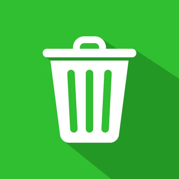 Lixeira Vetor Ícone Lixeira Símbolo Lixo — Vetor de Stock