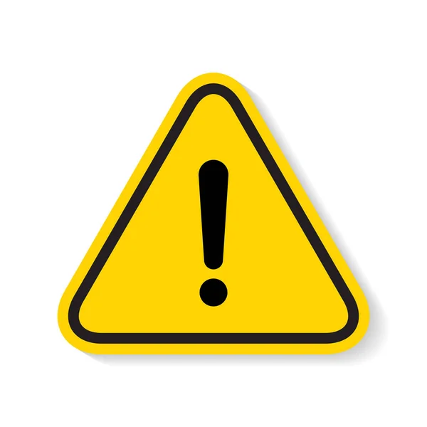 Icono Advertencia Peligro Vector Signo Exclamación Concepto Triángulo — Vector de stock