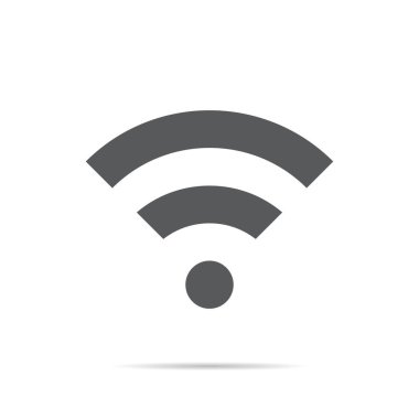 Wifi ağ simgesi vektörü. Kablosuz sadakat sinyali bağlantı sembolü kavramı