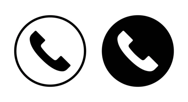 コール ボタン アイコン ベクトル スマートフォン通信シンボル — ストックベクタ