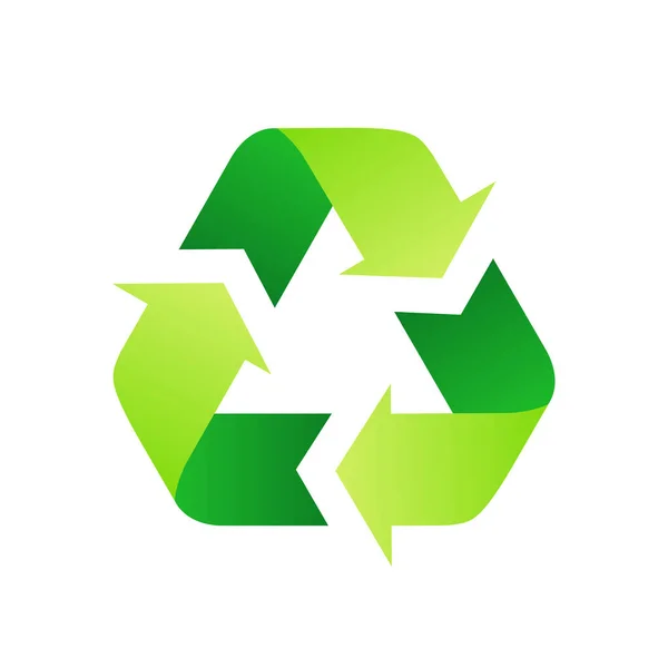 Recyklace Recyklace Ikony Vektor Plochém Stylu Symboly Šipek Které Tvoří Royalty Free Stock Vektory