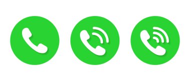 Gölgeli telefon zili ikonu. Sembol vektörü aranıyor