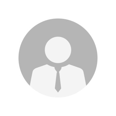 Öntanımlı iş adamı avatar profil simgesi. Sosyal medya işi