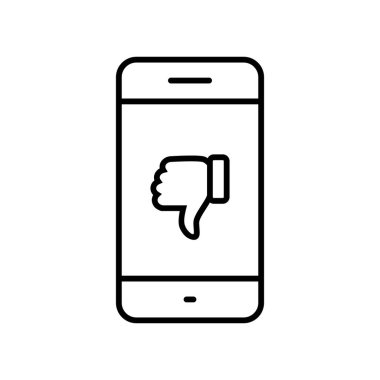 Telefon ekranında el başparmağı simgesi var. Cep telefonu ekranında görünmeyen