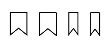 Satır biçiminde yer imi simgesi ayarlandı. Kitap işaretli işaret sembolü