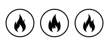 Alev ikonu daire çizgisine ayarlandı. Yanan ruh kavramı