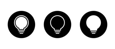 Ampul simgesi siyah daireye ayarlandı. Lamba işareti sembolü