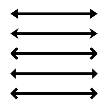 Çift ok simgesi hazır. İki yönlü tabela sembolü
