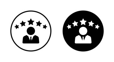 Beş yıldızlı ikonla çalışan sınıflandırması. İşçi itibarı işaret sembolü