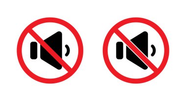 Ses hoparlörü simgesi yok. Ses yasağı işareti sembolü