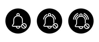 Siyah çemberde çan yasağı simgesi yok. Bildirim simgesini kapat