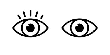 Göz, görünüm simgesi genel tarzda. Görme işareti sembolü