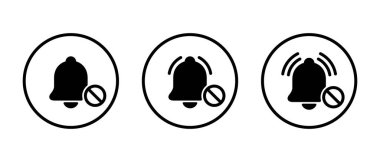 Çember çizgisinde çan simgesi yok. Bildirim Yasaklama İşareti sembolü