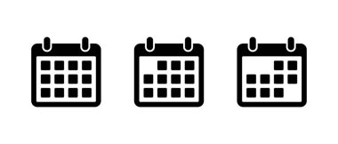 Takvim simgesi ayarlandı. Arayüz simgesini ayarla. Olay planlama konsepti
