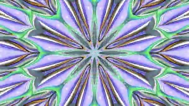 Abstrato Mandala Caleidoscópio Art Pattern Ornamento — Vídeo de Stock
