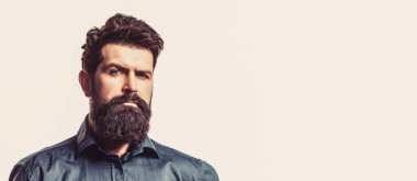 Male beard and mustache. Elegant man and business. Elegant handsome man. Handsome bearded businessman.