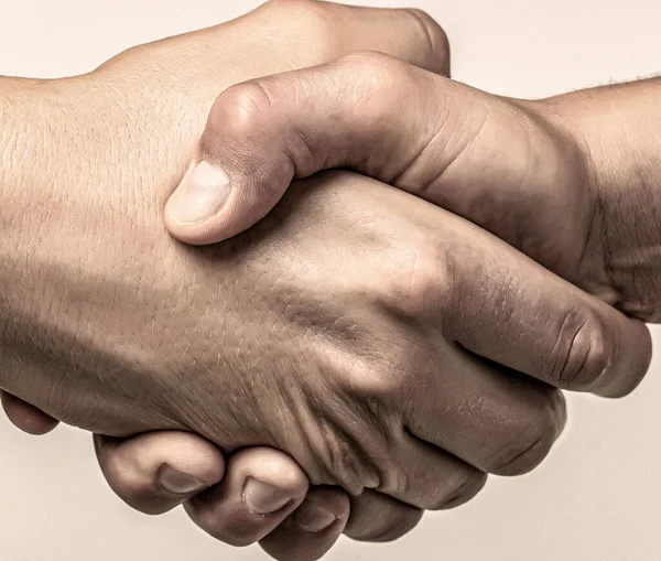 Close Rescue Helping Gesture Hands Strong Hold Two Hands Helping — Stock Photo, Image