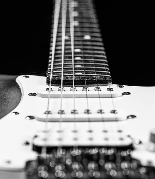 Gitar Telleri Yaklaşın Electric Bass Gitarları Elektro Gitar Müzik Gitarını — Stok fotoğraf