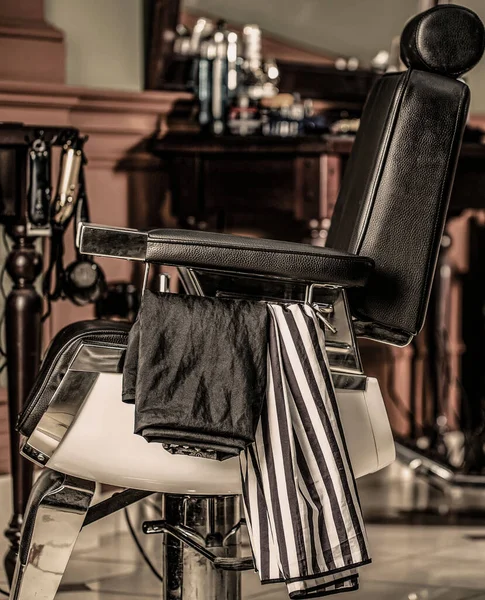 Barbershop Armchair Modern Hairdresser Hair Salon Barber Shop Men Stylish — Stock Photo, Image