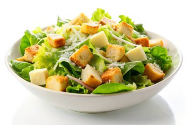 Caesar salad, isolated on white background clipart