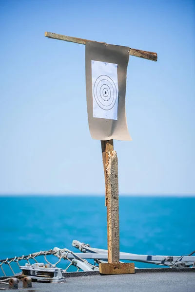 Color Image Paper Shooting Target Pole — Stock Photo, Image