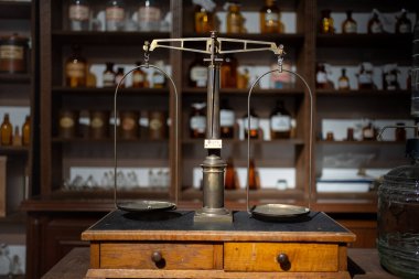 Antika Vintage Ağırlık Ölçeği. Stok fotoğrafı. Yüksek kalite fotoğraf