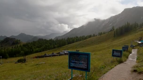 Oulan Bator Mongolie Septembre 2022 Randonnée Centre Méditation Temple Ariyabal — Video