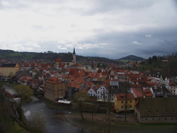 Esk Krumlov Czech Republic City Grew Gothic Castle — Stock Photo, Image