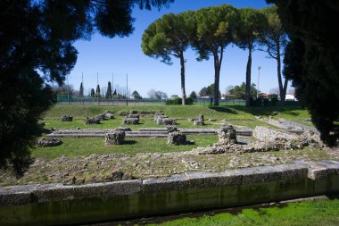 Friuli Venezia Giulia bölgesindeki Aquileia UNESCO Mirası, kuzey İtalya