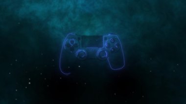 Oyun denetleyici simgesi dijital canlandırması
