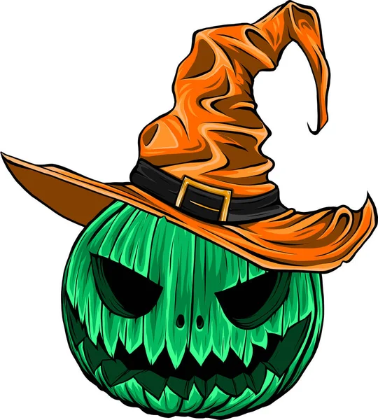 Icona Della Zucca Halloween Vettore Simbolo Autunno Design Piatto Zucca — Vettoriale Stock