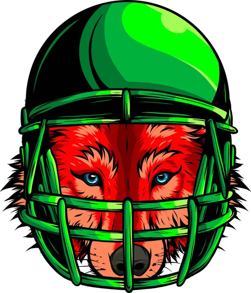 Vektor Illustration Furious Wolf Sport Logo Koncept Isolerad — Stock vektor