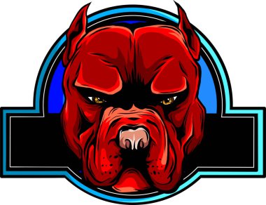 Amerikan Staffordshire boğa teriyer köpeği, Bully, Pitbull - izole vektör