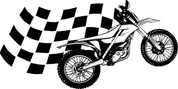 Motocykl Icon Vektor Design Ilustrační Logo — Stockový vektor