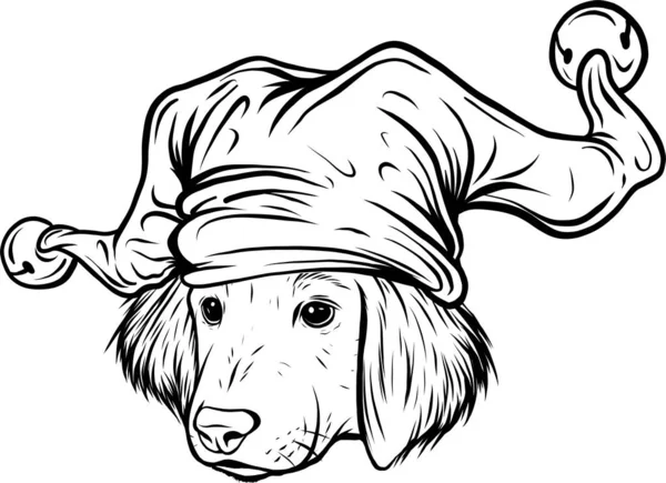 Dog Puppy Face Portrait Monochrome Icon Vector Illustration Doggy Nursery — Stock Vector