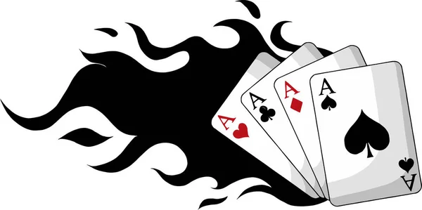 Значок Game Cards Монохромный Черно Белый Символ — стоковый вектор