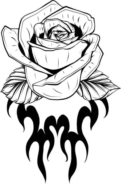 Абстрактна Квітка Троянди Векторна Контурна Піктограма Піктограма Концепції Логотипу Creative — стоковий вектор