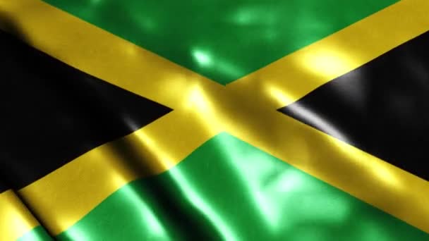 Σημαία Της Τζαμάικα Υψηλής Ποιότητας Ανάλυση — Αρχείο Βίντεο
