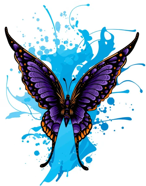 Wektor Ilustracja Kolorowy Motyl — Wektor stockowy