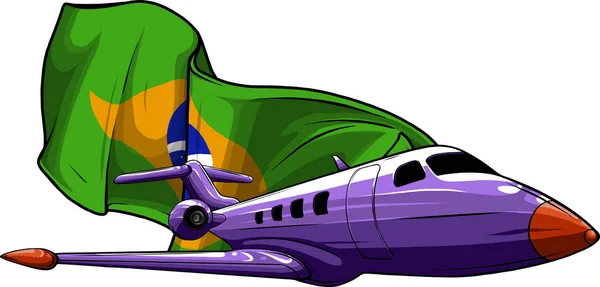 Avion Jet Sur Fond Blanc — Image vectorielle