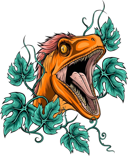 Modèle Conception Esport Logo Mascotte Raptor — Image vectorielle
