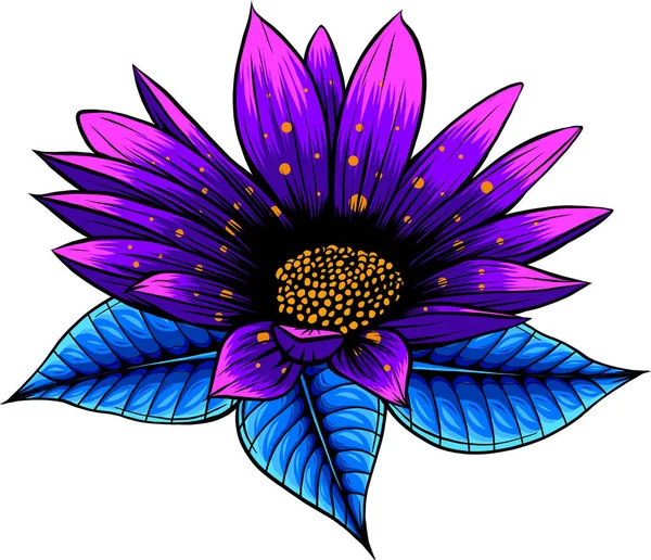 Dekorativní Květinové Pozadí Květinami — Stockový vektor